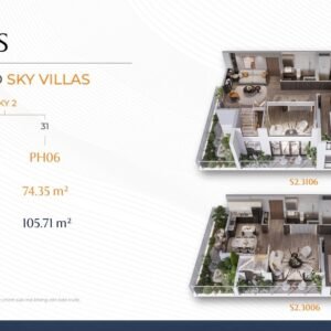 thiết kế căn sky villas chung cu imperia sky park